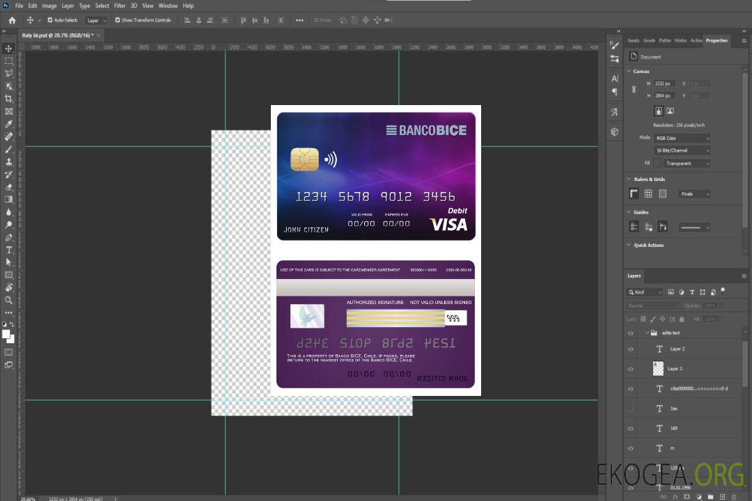 Chili carte visa bancaire BICE template Chili carte visa bancaire BICE template